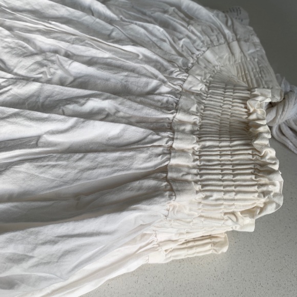 *Flaws* Ikea TIDLOSA 100% Cotton Elastic Dust Ruffle Bed Skirt, Size Adjustable? - Picture 6 of 9